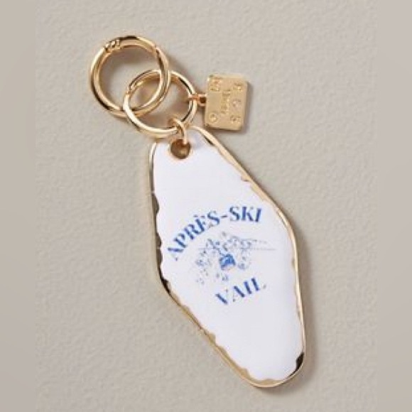 Anthropologie Accessories - Anthropologie Gold and White Après-Ski Key Holder